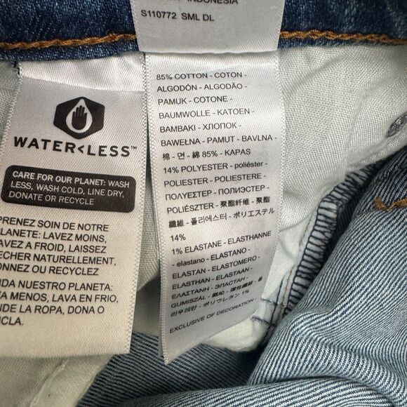 Levi's Premium Wedgie Straight Leg Button Fly Denim Jeans Womens 25 High Rise - Picture 6 of 16